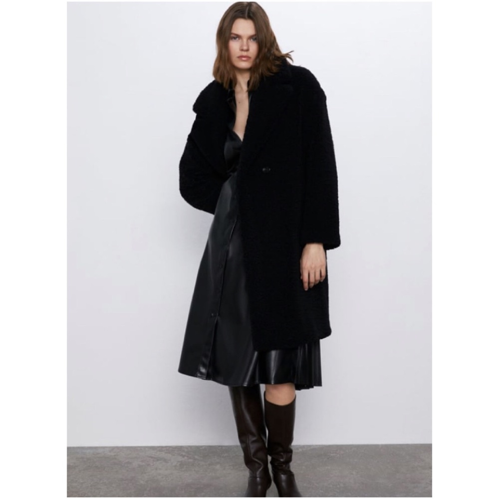 NWT Zara Faux Leather Dress - Picture 7 of 7